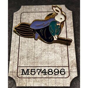 Bunny witch Halloween pin